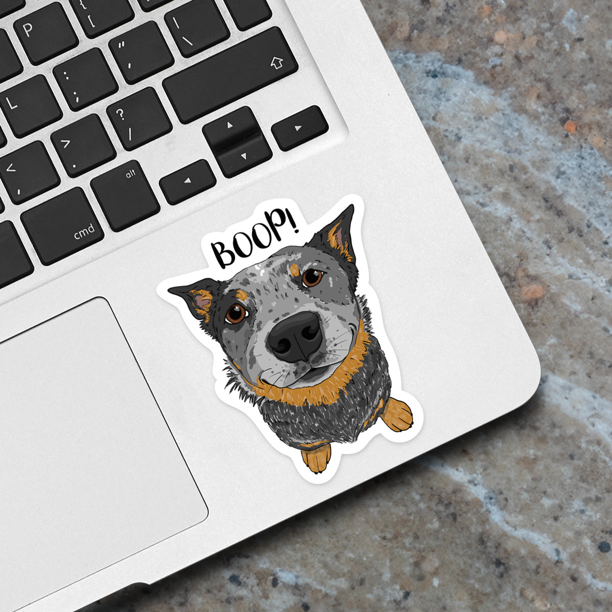 thumbnail image 2 of Ocean Gift Blue Heeler Car Stickers, Dog Car Decals, 2 Pack, Realistic... 2 of 10
