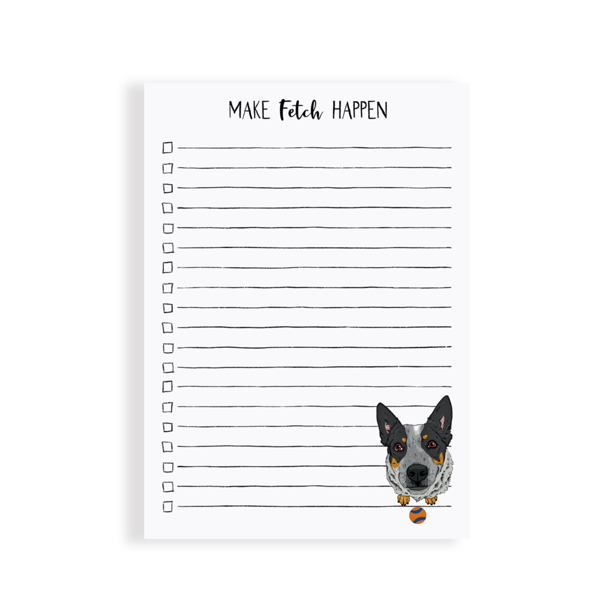 Blue Heeler Fetch Notepad
