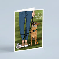 Red Heeler I'm Cute Card