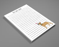 Red Heeler Lined Notepad