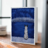 Blue Forest Starry Sky Card